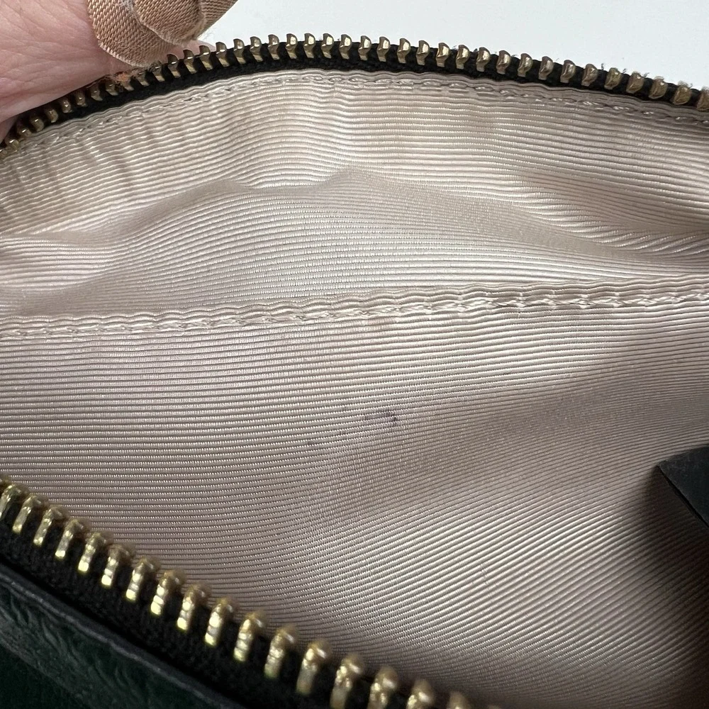Antonio Melani  Knotted Pebbled Leather Cosmetic Bag